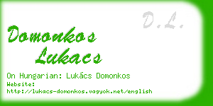 domonkos lukacs business card