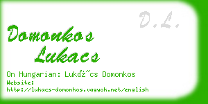 domonkos lukacs business card